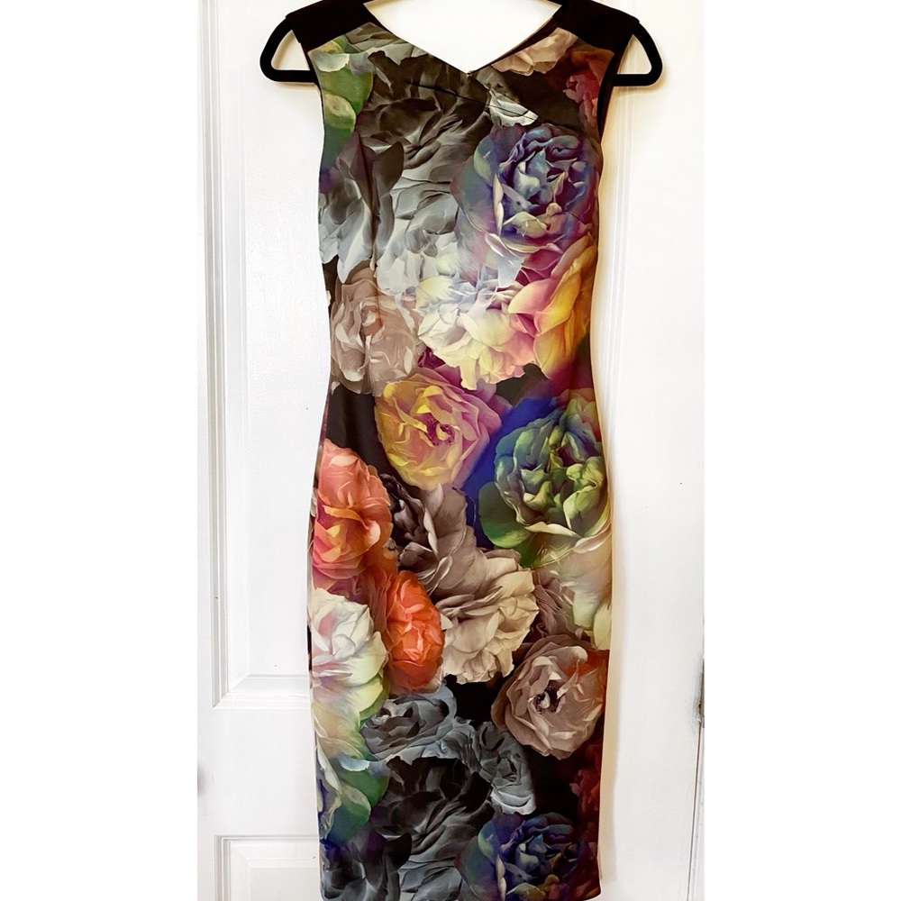 Ted Baker Technicolor bloom floral dress